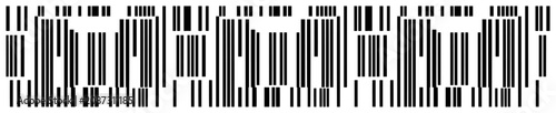 Vertical bar pattern with varying widths in a digital barcode style