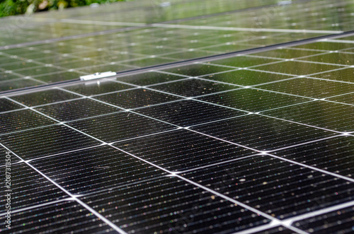 High efficiency photovoltaic solar panels generating renewable clean electricity
