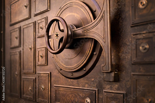 bank vault door, restricted access, classified materials