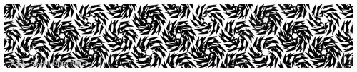 Fotografie Sharp rotating shard motifs in dynamic abstract monochrome pattern style