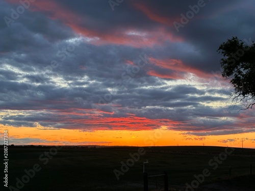 sunset before a storm