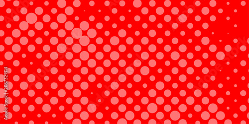 Tableau sur toile Vibrant red halftone dots background abstract pop art comic style texture vector gradient dot pattern, template bold scarlet backdrop layout with fading circles design for banner presentation