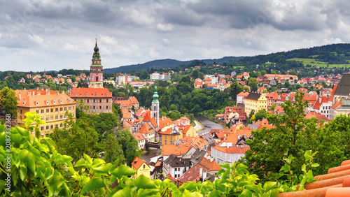 Photos City landscape, panorama, banner - view over the historical part Cesky Krumlov w