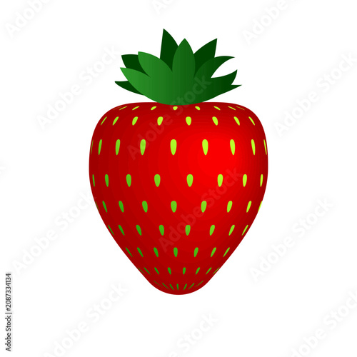 Fresh strawberry, vector and transparent PNG red berry collection, sweet dessert indicator, gradient design clipart, minimalist food marker, fruit infographic presentation element.