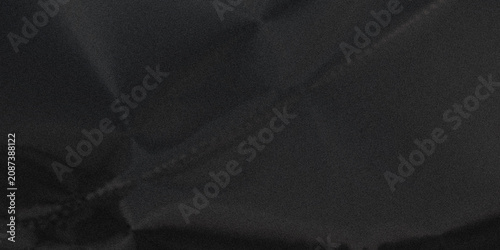 Cuadro en lienzo Black synthetic fabric texture with reinforced seam, dark waterproof nylon mater