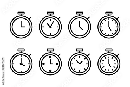 stopwatch icon vector illustration. Timer sign and symbol. Countdown icon. Period of time