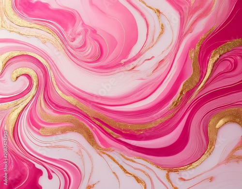 the art of suminagashi very nice pink and white paint with gold line golden swirl artistic design the style includes swirls of marble or ripples of agate elegant composition