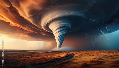 tornado concept image showing powerful funnel cloud symbolizing destructive natural forces extreme weather and atmospheric danger
