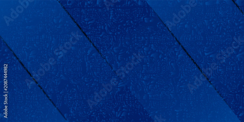 Tableau sur toile Abstract blue background with glowing geometric lines