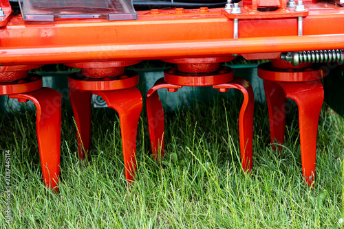 Принти на полотні Power harrow rotor assembly with vertical metal tines mounted under reinforced r