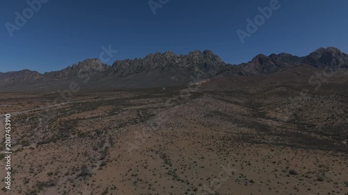 Views of the surrounding landscape leading up to and around the Organ Mountains in New Mexico.