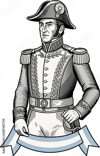 Día de la Independencia Argentina con el General José de San Martín, 9 de Julio y Revolución de Mayo