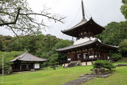 Konstfotografi A Japanese temple: a scene of the precincts of Negoro-ji Temple in Iwade City in
