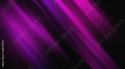 Bild auf Leinwand Abstract grainy neon purple and pink diagonal light streaks background