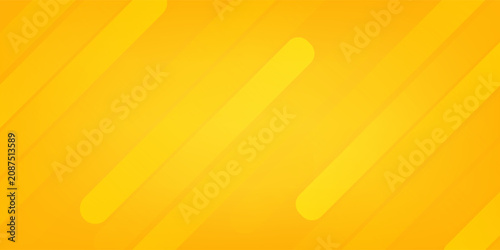 Quadro su tela Solid Abstract Yellow Background with Subtle Diagonal Light Yellow Lines and Sha