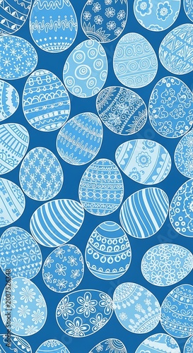 Blue water droplets on textured surface background.