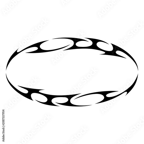 Photos Open Flame Tribal Oval Frame