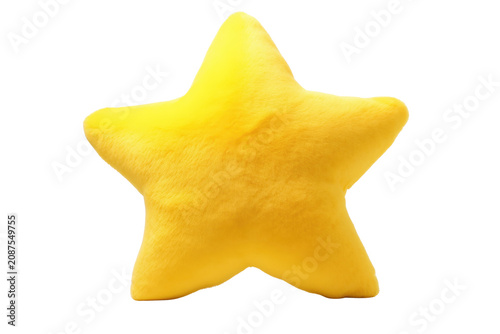 Bright Yellow Glossy Star Shape Isolated On Black Background Three Dimensional Effect gold shiny