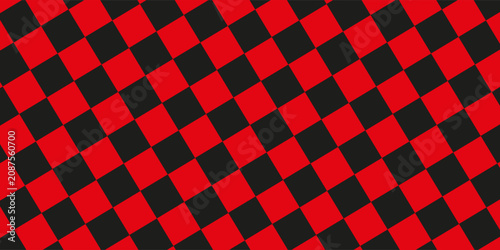 Vector. Seamless coarse red checkered vector plaid fabric pattern texture. Modified stripes consisting of crossed horizontal and vertical lines forming squares.modern ilustrasion,Eps.10