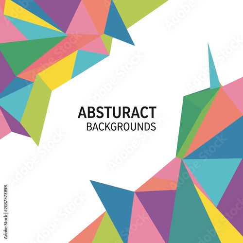 Vibrant Geometric Low Poly Background Featuring Colorful Triangular Patterns and Modern Abstract Shapes for Professional Graphic Design Projects