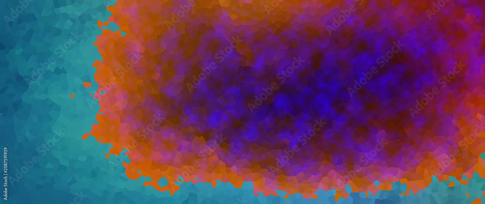 Fototapeta premium Colorful abstract smoke swirl on dark background
