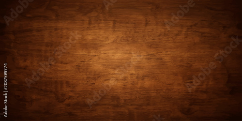 Old Dark Brown Wooden Grunge Texture Background with Aged Timber Plank Surface, Vintage Rough Paper Effect and Antique Rustic Pattern Backdrop