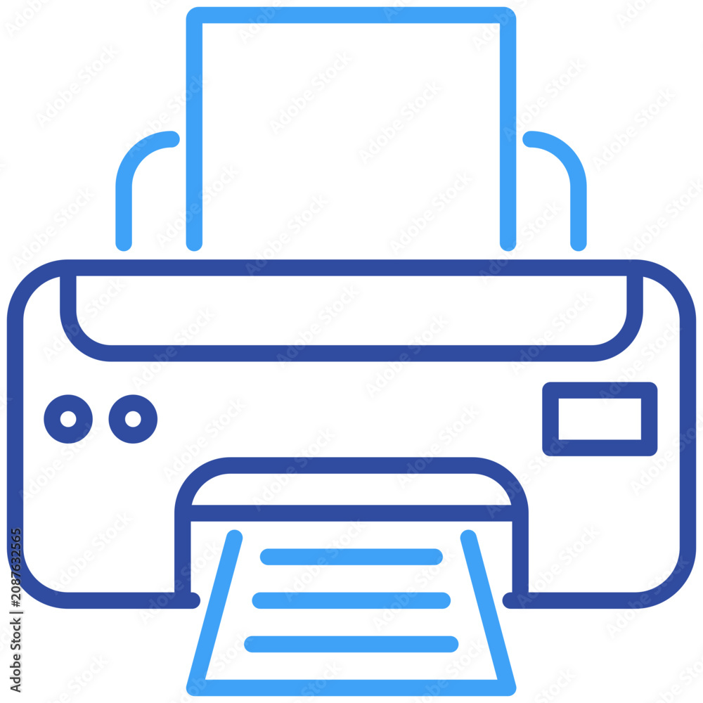 Obraz premium Illustration elements of Printer