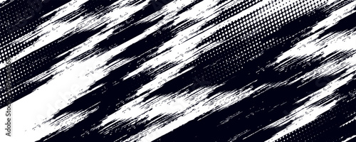 Cuadro en lienzo Glitch distorted grunge layer