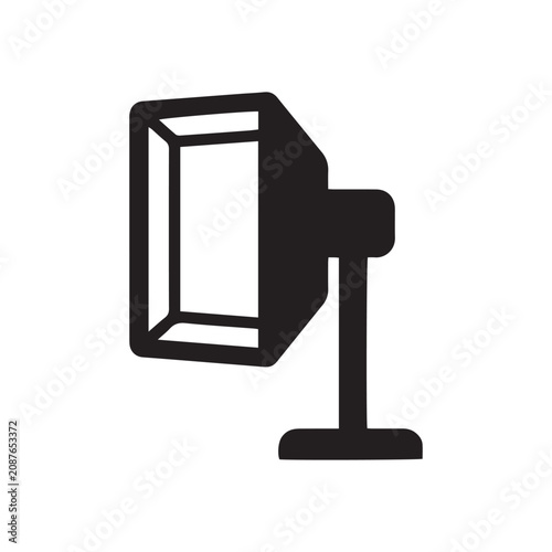Cuadro en lienzo professional studio photography lighting equipment icon design graphic