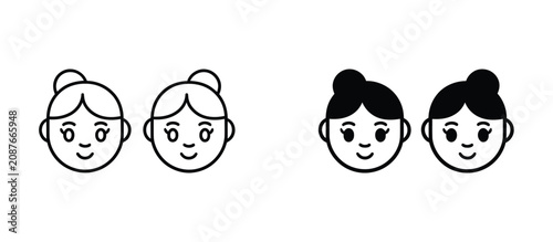 Kids and Child Friendly Icons for Graphic and Web Design with Editable Vector Symbols for Safety and Family Applications