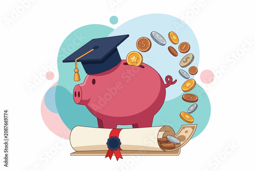 Education Savings and Academic Insurance Protection Concept