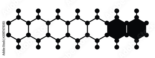 Molecule Icons in Fill and Line Styles for Chemistry, Science, Biotechnology, Medical Research, and Education Applications