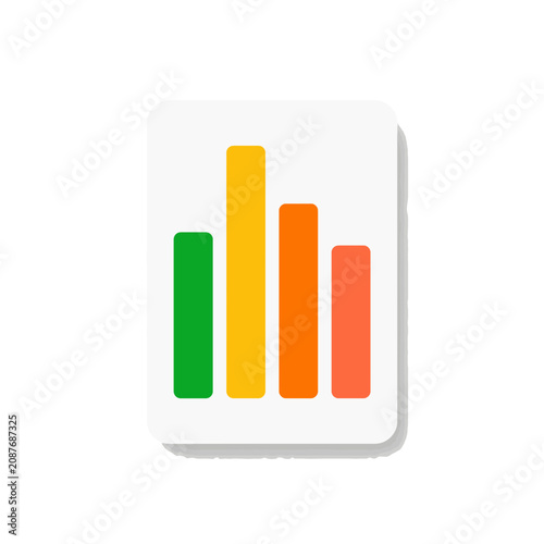 Colorful Frequency Spectrum Column Towers Vector