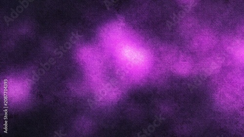 Tableau sur toile Mystical Halloween mist with glowing purple orbs in a dark cosmic atmosphere