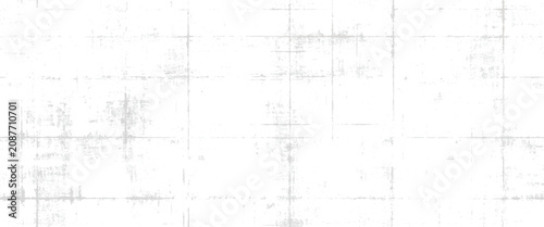 Faded grid pattern with distressed texture and subtle grunge effect on a white background