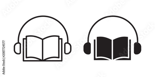 Bild auf Leinwand Audiobook icon