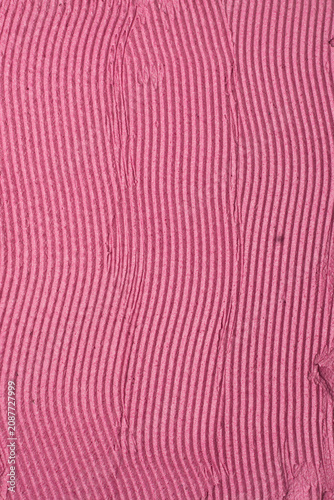 Top view of pink buttercream for decorating cake, textured american buttercream with patterns, overhead view of grainy pink buttercream, cream textured background