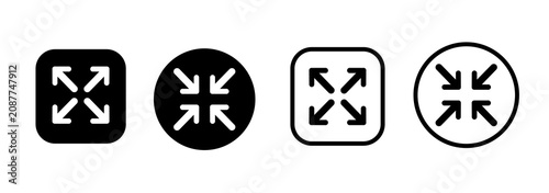 Fotografie Navigation arrow icon set