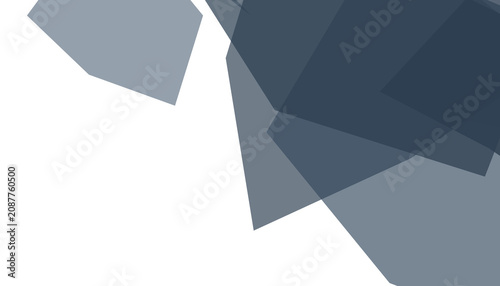 Abstract geometric shapes PNG elements. Modern blue gray overlay, overlapping polygons, irregular forms, angles, transparency. Minimalist tech design for corporate, business, web.