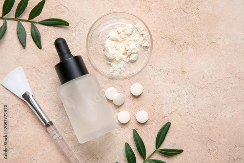 Bottle of cosmetic product,...