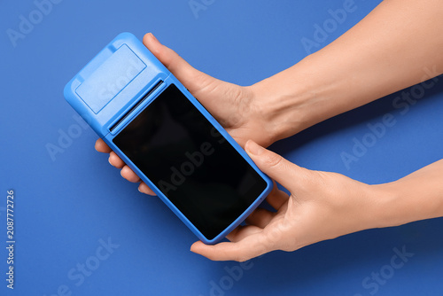 Female hands with payment t...