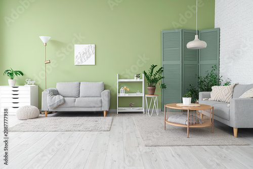 Stylish interior of living ...