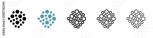 Bild auf Leinwand High density vector icon set