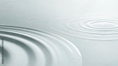 Light gray white gradient spiral ripple fluid abstract backdrop, minimalist concentric streamline curved texture, business simple web poster flat design base material