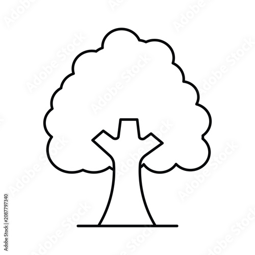  trees illustration icon