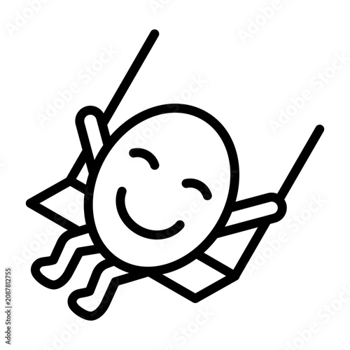 Konstfotografi Playful Icon - Black Outline