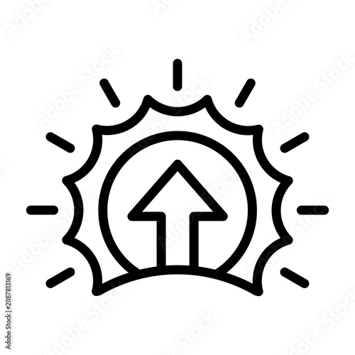 Photography Emergence Icon - Black Outline