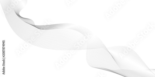 abstract wave background, Abstract wave element for design, White abstract on gray background, Abstract vector modern gradient white background with grey wavy lines, Abstract Waveform. 