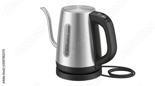 Luxury Stainless Steel Electric Gooseneck Kettle for Precise Pour Over Coffee and Tea Brewing