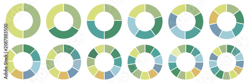 Fényképezés Circle pie chart diagram
